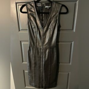 Alexander McQueen women’s leather dress made in Italy size 38